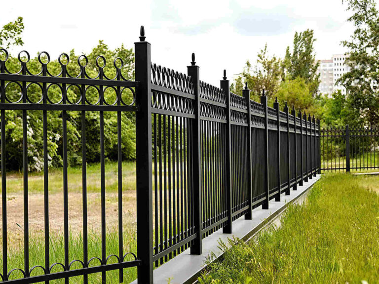 wrought iron fence gate, wrought iron fence​, black wrought iron fence​